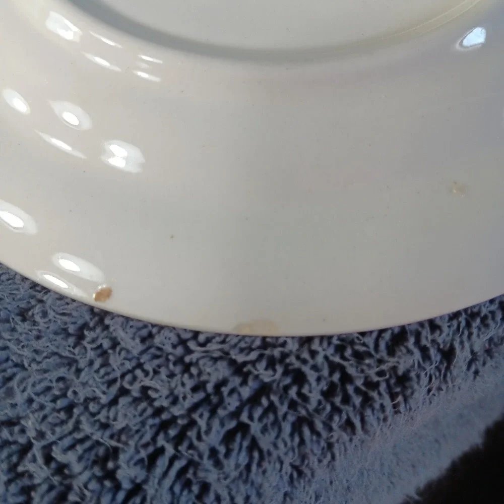 Set of 4 Cronin‎ China Co Gold Rimmed Floral Saucers Mionerva Ohio 42 55 NB #8